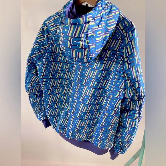 GUESS Eco Elvis ! Reversible ! Logo-Print Puffer Jacket Hooded โจ Size S | logo - Picture 16 of 16